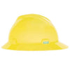 MSA 10061515 V-Gard Full Brim Hard Hat - Fas-Trac Suspension - Hi-Viz Yellow/Green Pack of 1