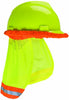 MSA Sun Shade Hard Hat Accessories Yellow/Green Reflective Stripe Caps Hats Pack of 1