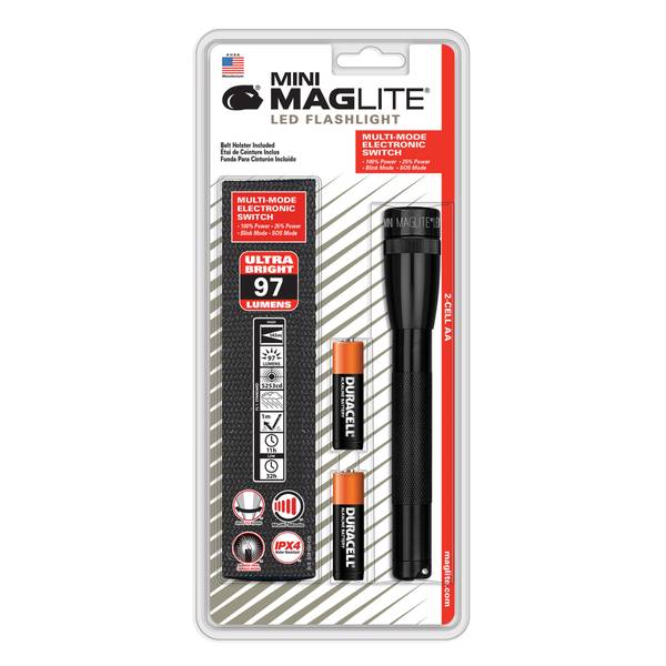 Maglite Mini Powerful LED Flashlight, Black - Includes Pack of 1