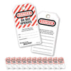 Master Lock 497A Lockout Tagout Tags, Laminated Do Not Operate, OSHA Compliant, 12 Pack