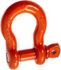 CM M650P Super Strong Anchor Shackle with Orange Powder Coated Screw Pin, 3 Ton WLL, 1/2" Size