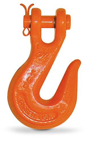 Columbus McKinnon M806A Grade 80 Alloy Steel Clevis Grab Hook, 3/8" Size, 7100 lbs Working Load Limit - Pack of 1