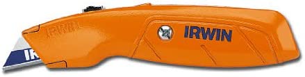 IRWIN 586-2082300 Hi-Vis Retractable Utility Knife Orange Pack of 1