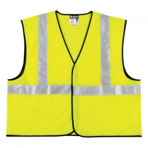 MCR Safety River City VCL2S Class II Safety Vest 2XL Green w/Silver Stripe Pack of 1