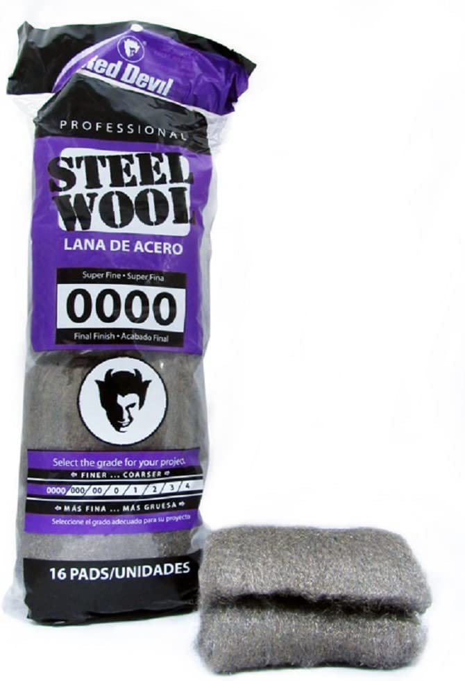 Red Devil Super Fine Steel Wool Pads Household Chores Pack of 16