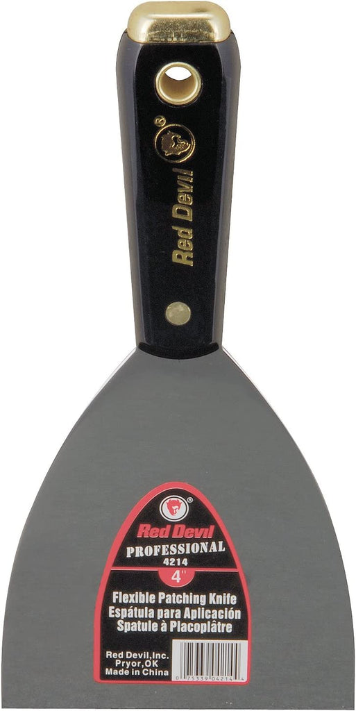 Red Devil Professional Flex Taping Stiff Blade Putty Knife - Versatile and Reliable for Smooth Finishes