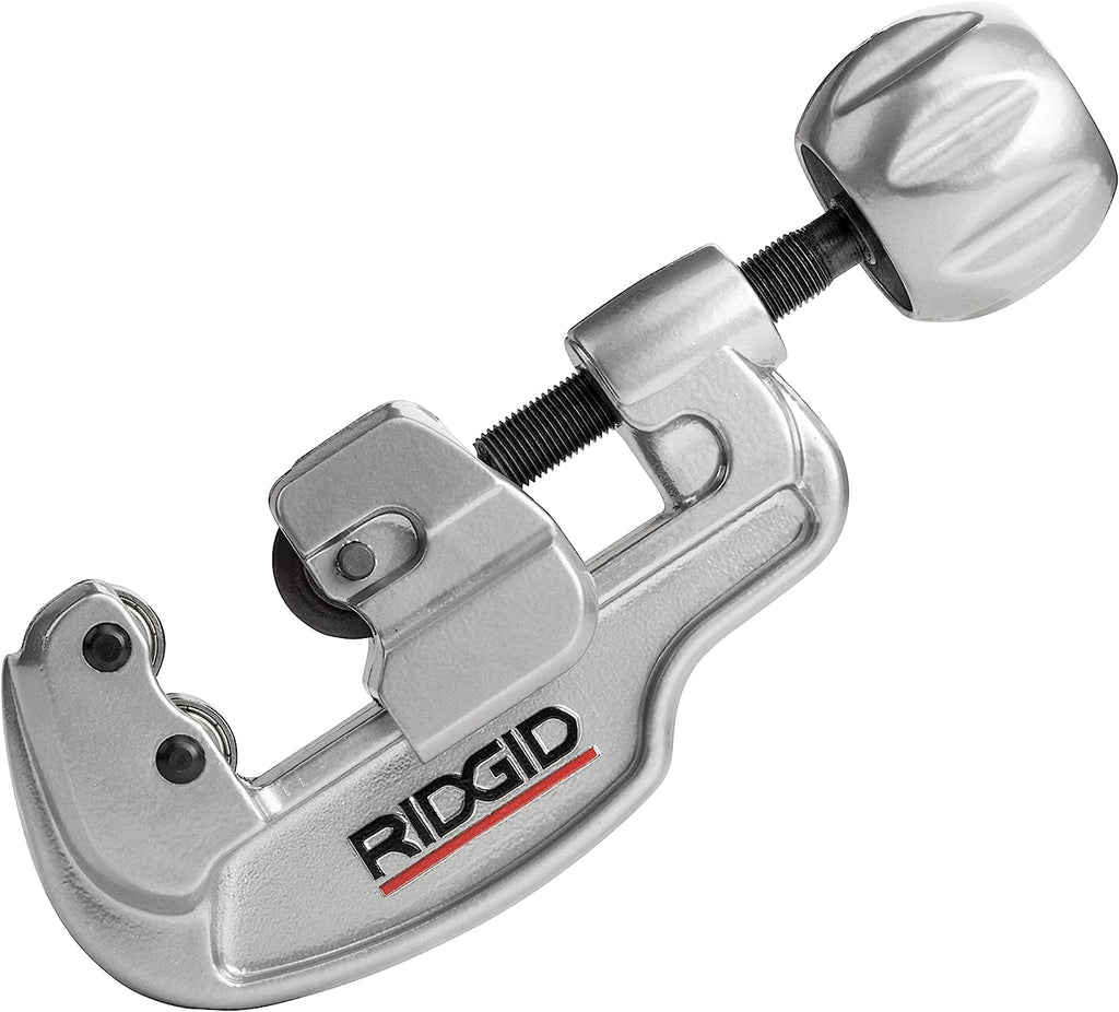 RIDGID 29963 Model 35S 1/4" to 1-3/8" Stainless Steel Tubing Cutter with X-CEL Knob, Silver Pack of 1