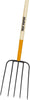 True Temper Bedding Fork 5-Tine Manure Fork - 48-Inch Hardwood Handle - 2812300