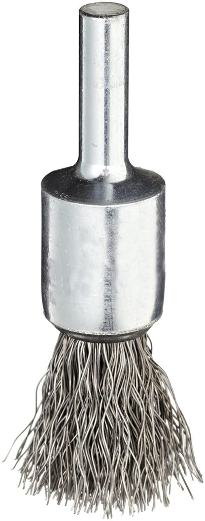 Weiler 804-10002 Crimped 1/2" Wire End Brush .0104" Steel Fill Made in the USA Pack of 1