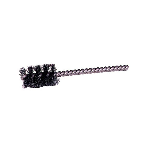 Weiler 3/4" Power Tube Brush .006" Steel Wire Fill 1" Brush Length, Pack of 1