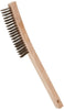 Weiler 44054 Hand Wire Scratch Brush .012 Stainless Steel Fill Curved Handle 3 X 19 Rows Pack of 1
