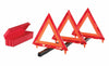 Emergency Warning Triangle Kit - Roadside Safety with 3 Bright Triangles & Storage Box