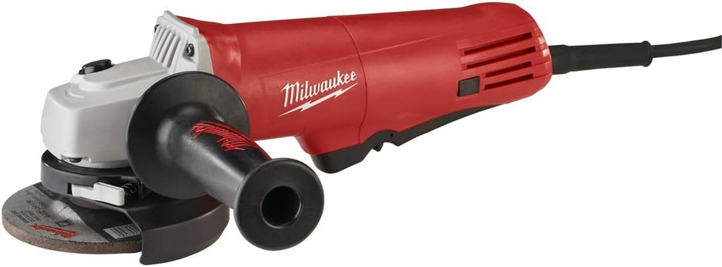 Milwaukee 6140-30 4-1/2" Small Angle Grinder, Electric Grinder Power Tools with Grinding Wheels, Cutting Wheels, Grinding, Polishing, and Rust Removal – Red Pack of 1